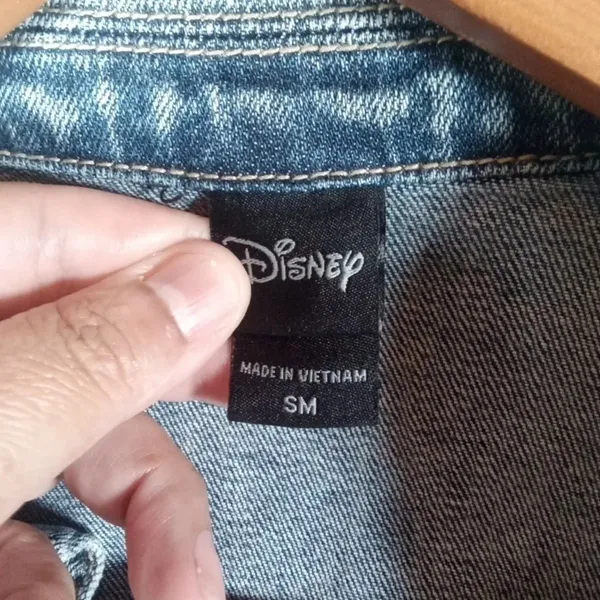 Disney women's Lilo n Amp stitch denium jacket women's small - Image 3