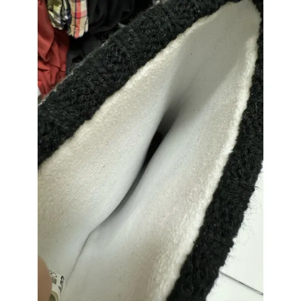 dav Womens Boots Sz 8 US 38 EU Black‎ Rain Boots Sweater Trim Fleece Inside NEW - Image 7