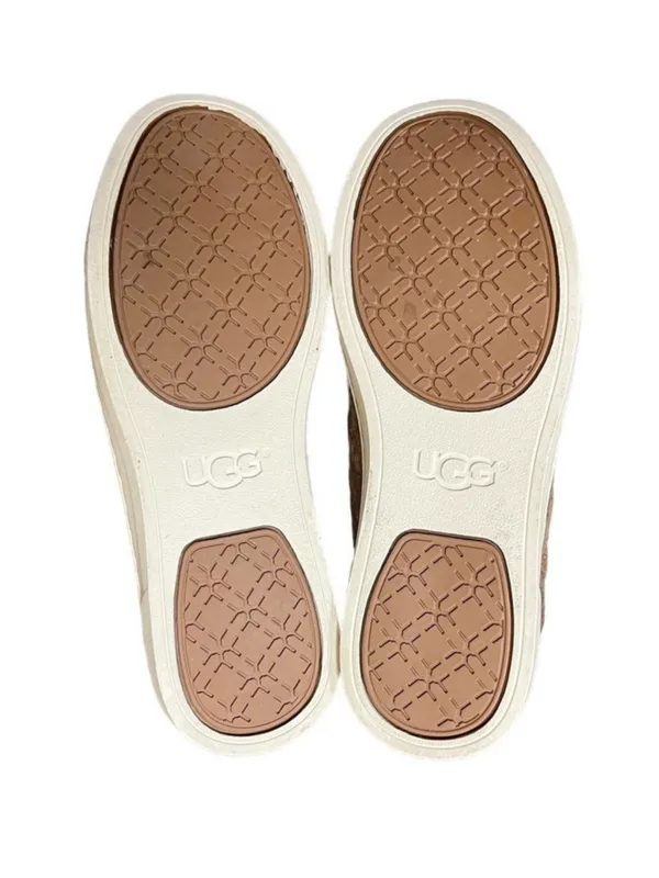 UGG Quilted Slip-On Sneakers in Tan with White Toe - Image 3