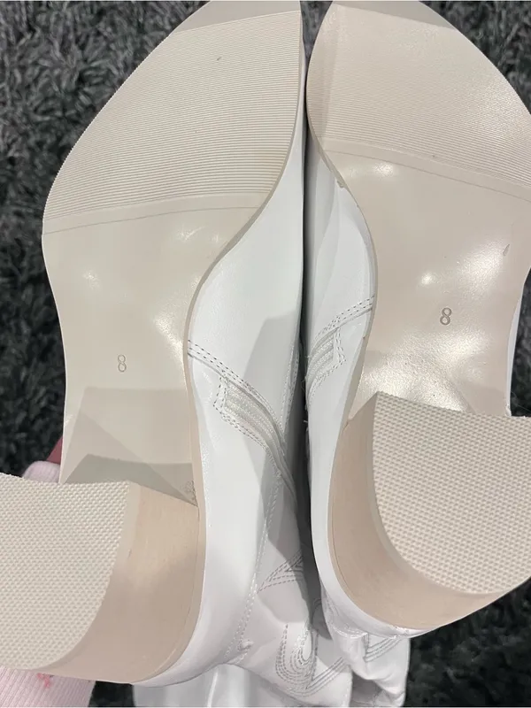🌸New Iuv White Knee High Cowboy Boots Size 8🌸 - Image 10