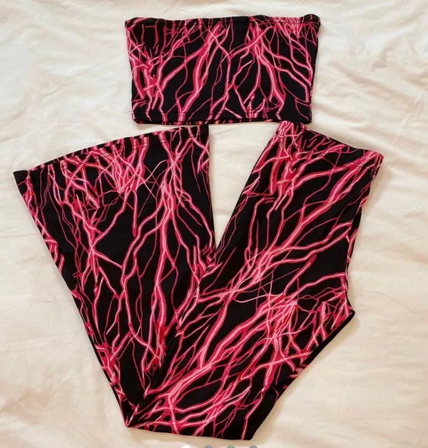 Rave Lightening Set Wide Leg And Tub Top - Image 4