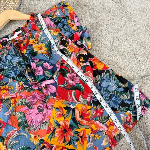 Chelsea & Theodore Women’s Floral Multicolor Spring Top Blouse Size L - Image 10
