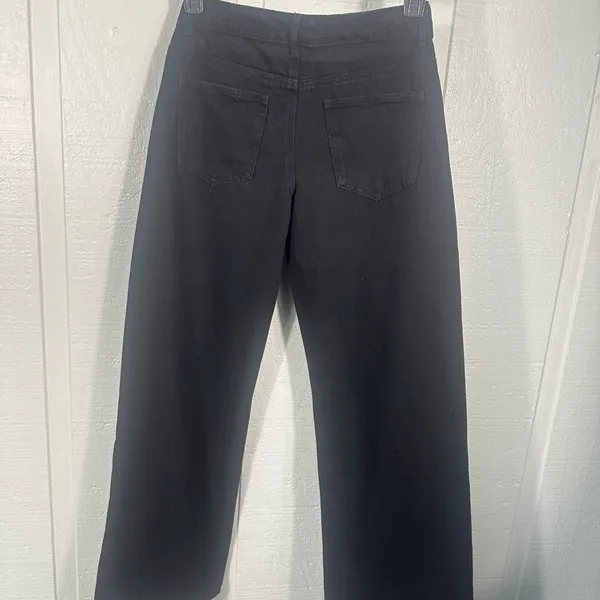 Edikted Black Womens Wide Leg Jeans Size 4 EUC - Image 9