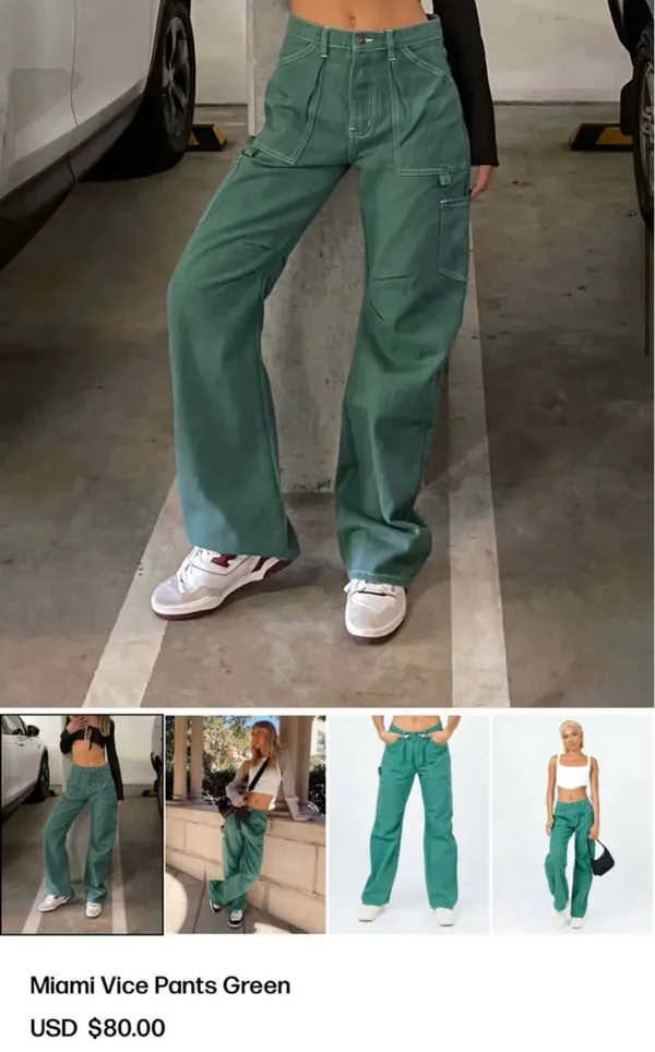 Lioness by Princess Polly Miami Vice Matching Set Cargo Pants and Corset Top - Image 3