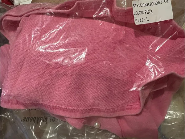 Peach Love California Pink Pearl-Embellished Athletic Shorts - Image 6