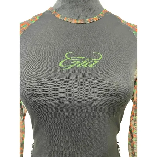 I.AM.GIA Size XS Top Blouse Long Sleeve Sheer Grunge Sexy Goth - Image 3