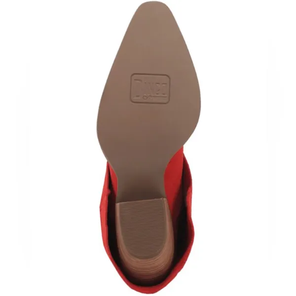 DINGO Red‎ Made In Mexico Suede Spirit Trail Boots With Fringe Size 6 - Image 7