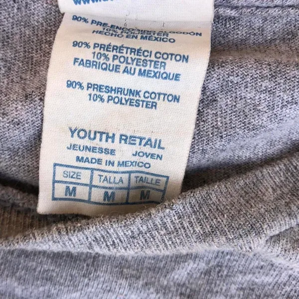 Vintage Y2K Retro Grey red "America My Kind Of Place" cotton t-shirt tee top short sleeve Sz M - Image 3