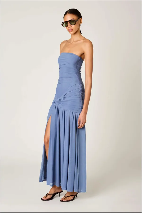 NIA maxi dress Blue - Image 3