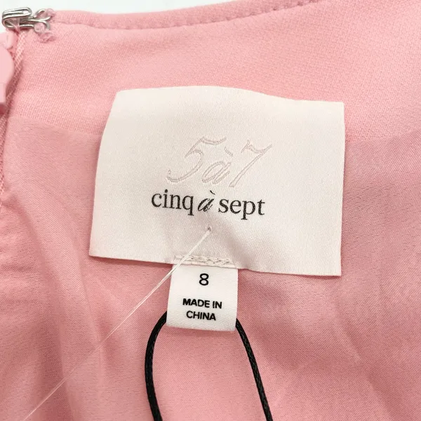 Cinq À Sept Womens Sharon Dress 8 Pink Asymmetrical Party Date Night‎ Glam HOCO - Image 10