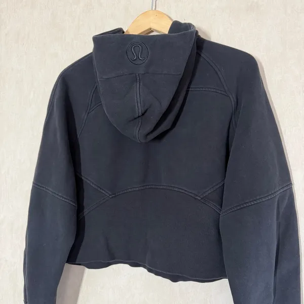 Lululemon Women’s Scuba Oversized 1/2 Zip Sweatshirt Hoodie Pullover Black M/L - Image 7