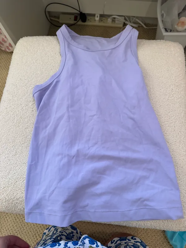 Lululemon Align Waist-Length Tank Top Racerback Purple 6 - Image 2