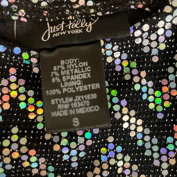 Just Polly New York Size S Sequin Two-Piece Set | Crop Top & Mini Skirt |(H4)✨✨ - Image 5
