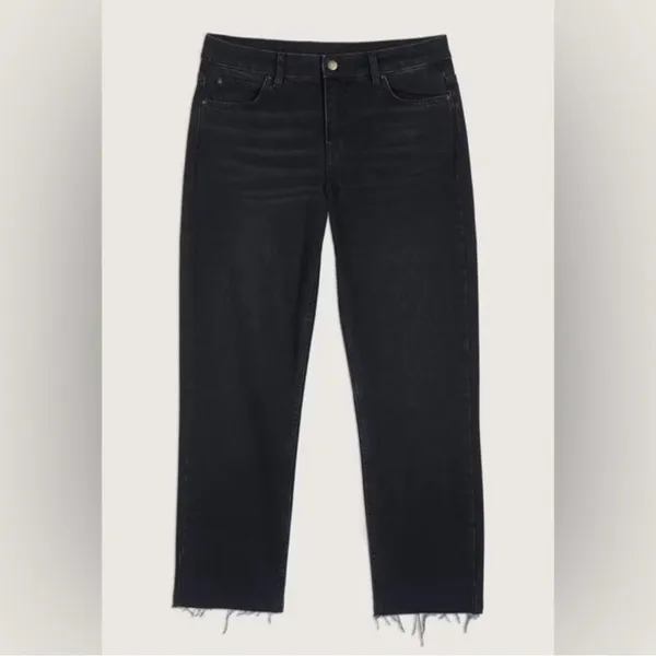 Ba&Sh Evan Straight Leg in Blackstone Jeans 26 - Image 4