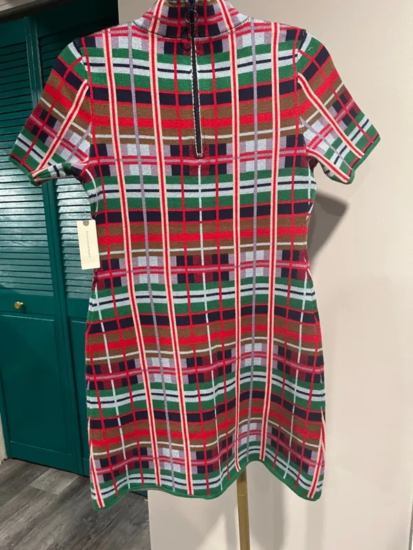 Anthropologie NWT The Nina Short-Sleeve Mock-Neck Mod Sweater Mini Dress - Image 7