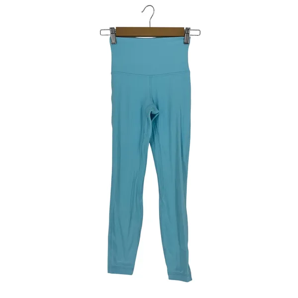 Lululemon Align High-Rise Pant 25" Cyan Blue Nulu Leggings Size‎ 2 - Image 2