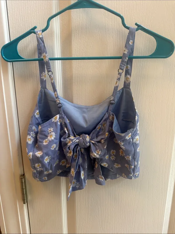 Hollister Blue Daisy Print Cami Tank - Image 2