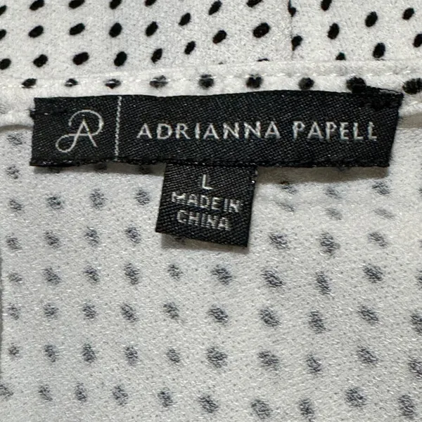 Adrianna Papell Large Top Polka Dot 3/4 Balloon Sleeves Keyhole Neck Multi - Image 7