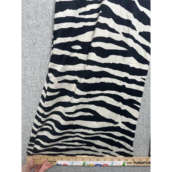 K. Jordan Large‎ Womens Pants Wide Leg Zebra Print Black White Loose Flowy - Image 12
