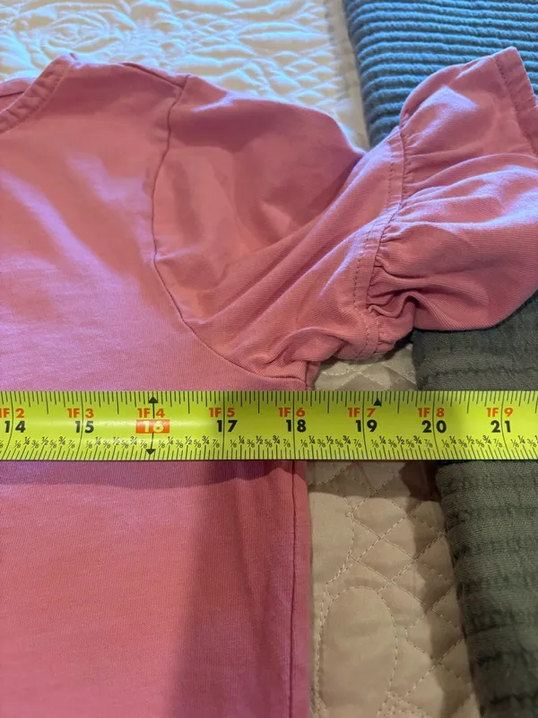 J.Crew Ruffle Sleeve Pink T-Shirt Knee Length Dress women’s M - Image 8