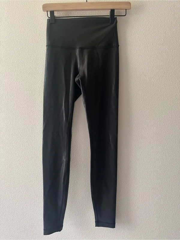 Lululemon Wunder Train High-Rise Tight 28" Radiate Foil Print Black W5DPYS Sz 4 - Image 3