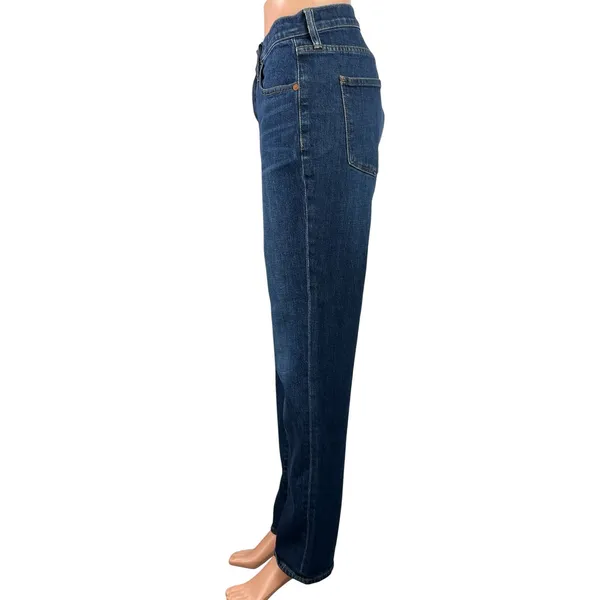 Madewell Women's Blue Dark Wash High Waisted Casual Straight Denim Jeans Size 30 - Image 2