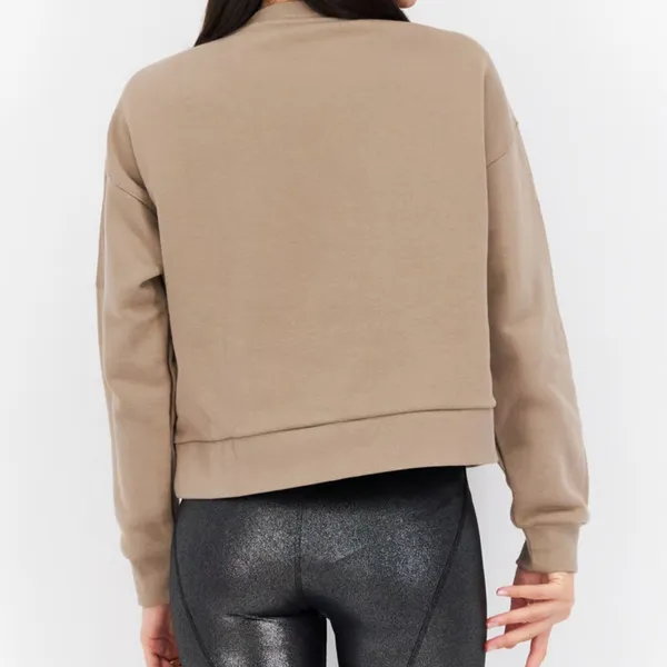 Adidas‎ Longsleeve Pullover Cropped Length Tan Sleeve size XS oversized - Image 4