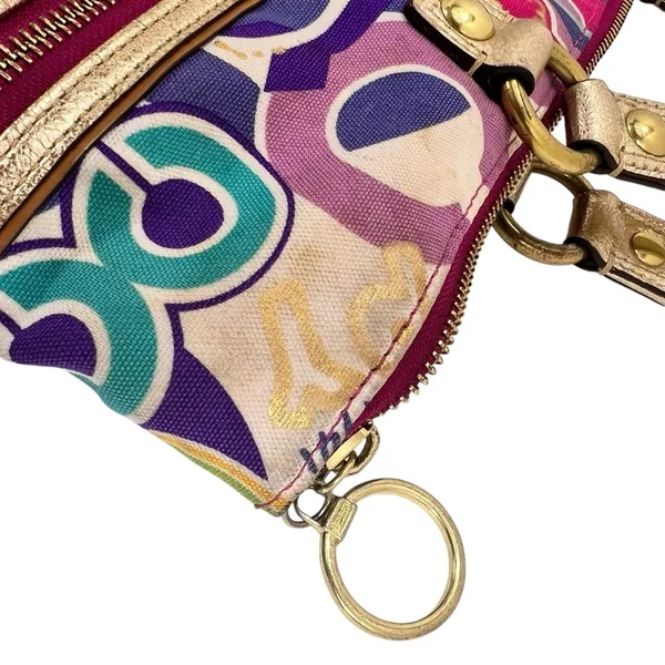 Coach Poppy Limited Edition Pop C Glam Tote Shoulder Bag - Image 7