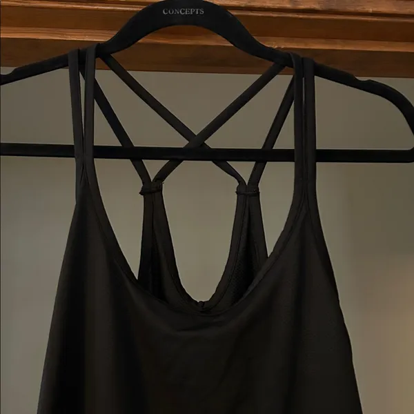 Old Navy black Strappy Athletic Top, Medium - Image 2