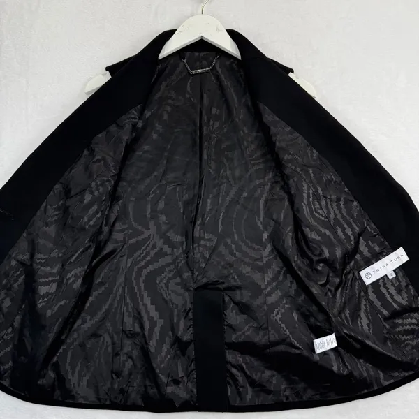 Trina Turk Womens Black Sleeveless Blazer Vest‎ Single Button Size 4 137848 - Image 8