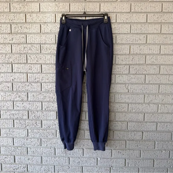 Figs Zamora Jogger Scrub Pants Navy Blue Size XXS Petite - Image 4