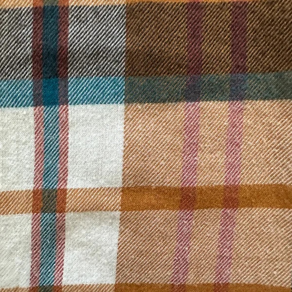 SO flannel button front Juniors xs Shirt Blue, cream, orange and maroon plaid flannel - Image 7