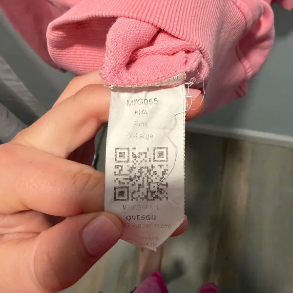 Pink Oversized Sweatshirt XL Relaxed Fit Casual Athleisure Loungewear - Image 4