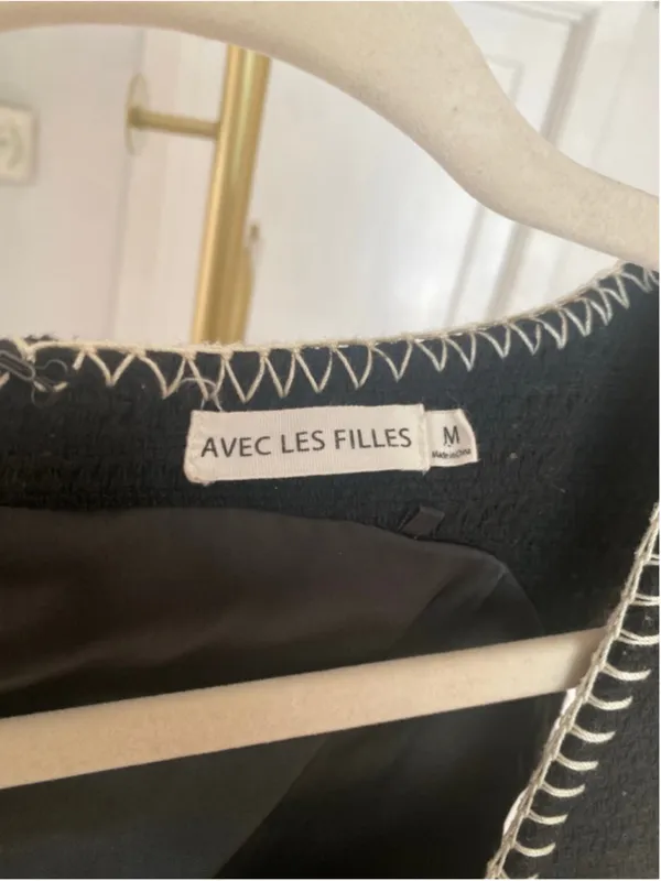 Avec‎ Les Filles Black Cutout Mini Dress Quiet Luxury Scandi Parisian M Event - Image 6