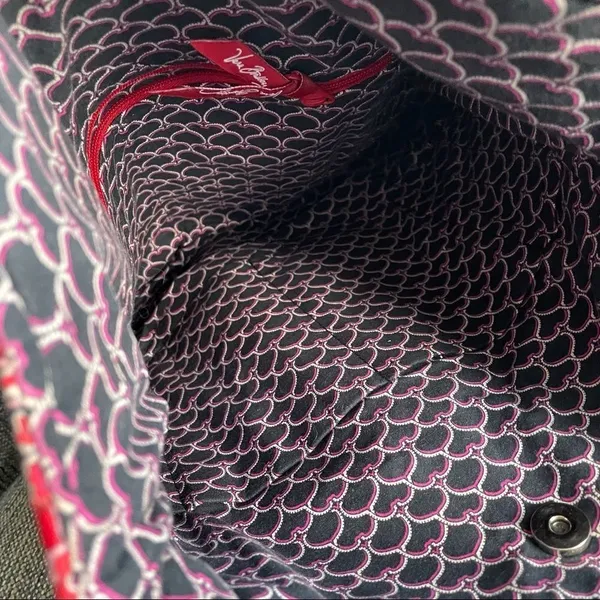 Vera Bradley Curvy Tote in Frankly Scarlett Rare Retired - Image 8