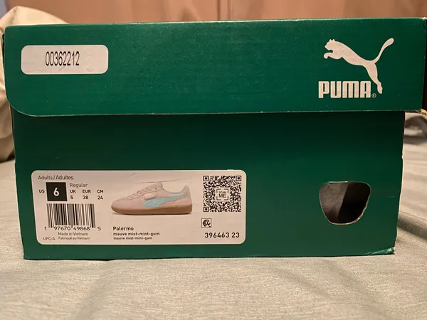 Womens PUMA Palermo Athletic Shoe - Mauve Mist / Mint / Gum - Image 8