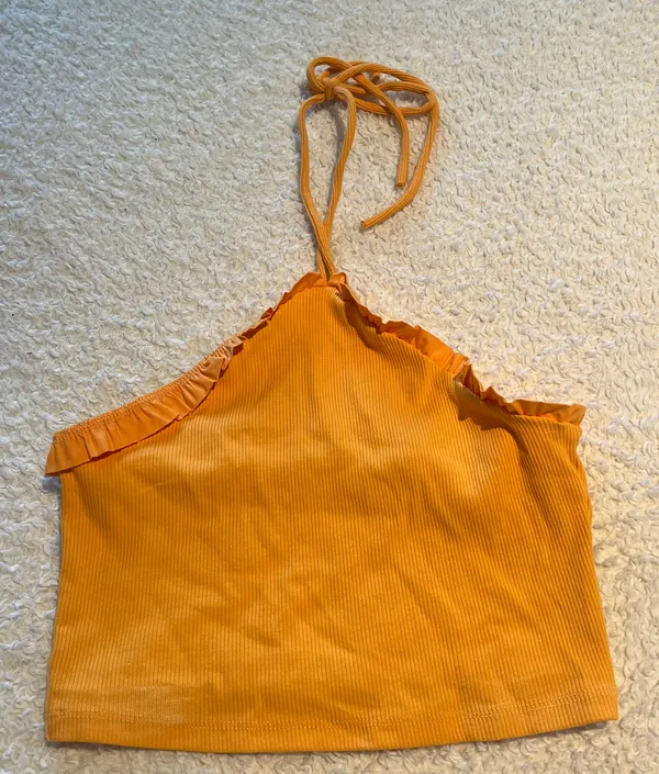 ZARA Cropped Halter Knit Top - Image 4