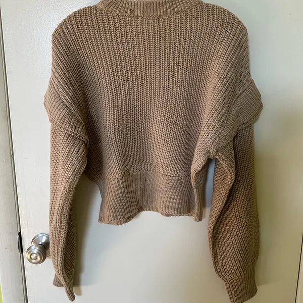 Derek Heart Women's Knit Sweater in Tan - Image 2