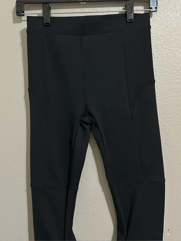 ALO Yoga Black Ribbed High Waist Goddess Athletic Leggings Women’s Size Small - Image 4