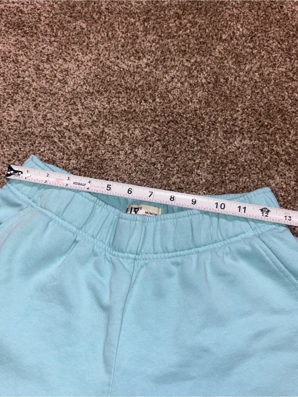 Liv Outdoor Light Blue Fleece Lounge Shorts Medium - Image 7