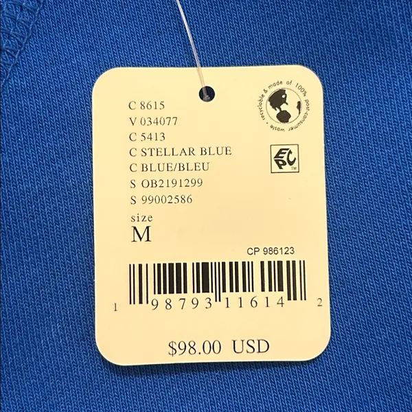 Free People Movement Cruise Sweatshirt Tshirt Stellar Blue NWT Size Medium - Image 15