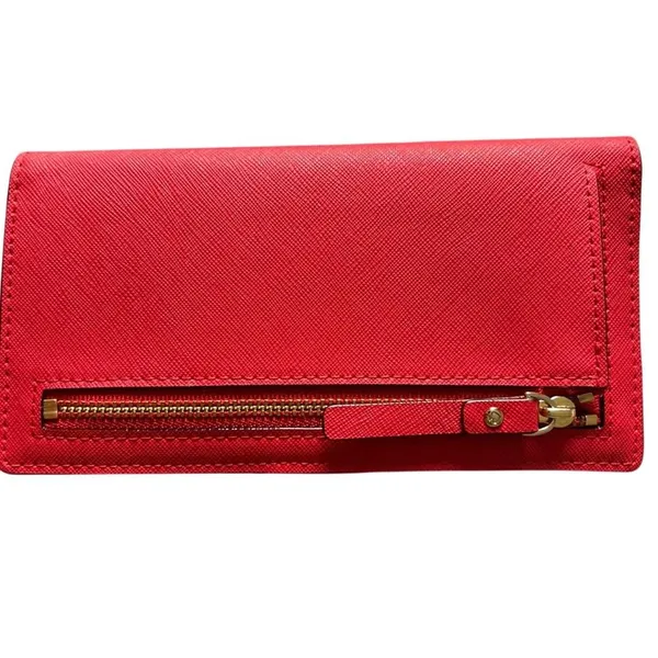 Kate Spade Saffiano Pink Leather Bi Fold Wallet - Image 3
