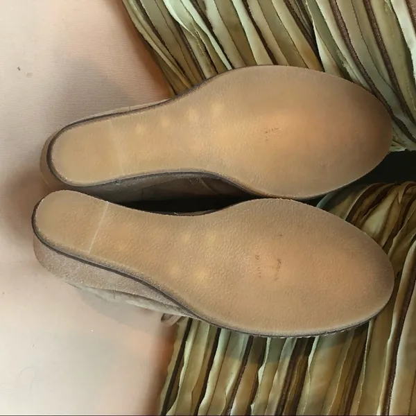 J. Crew Suede Lace Up Wedge Boots size 6 Tan‎ - Image 9