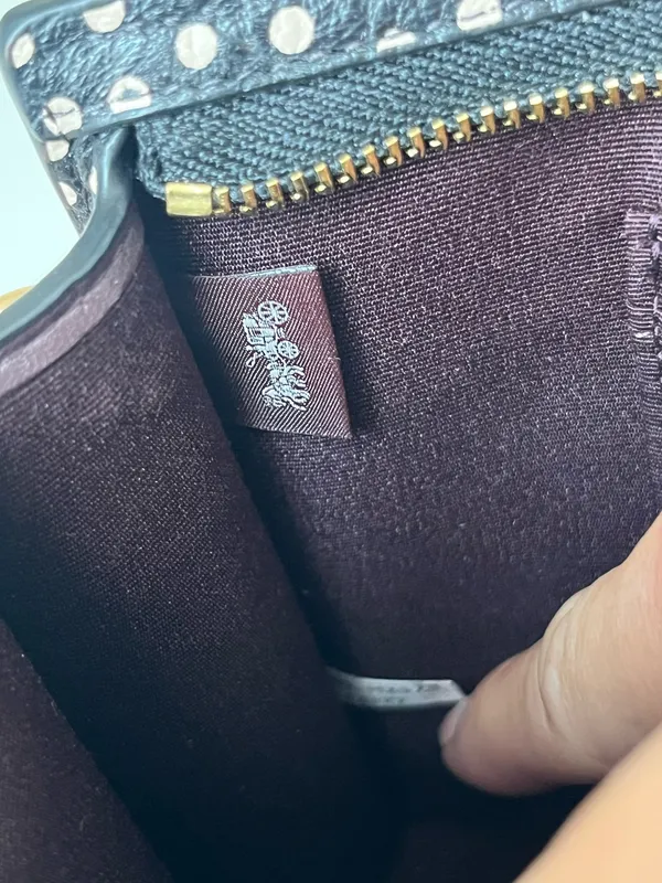 Coach Slim Crossbody Bag With Spot Print - Image 10
