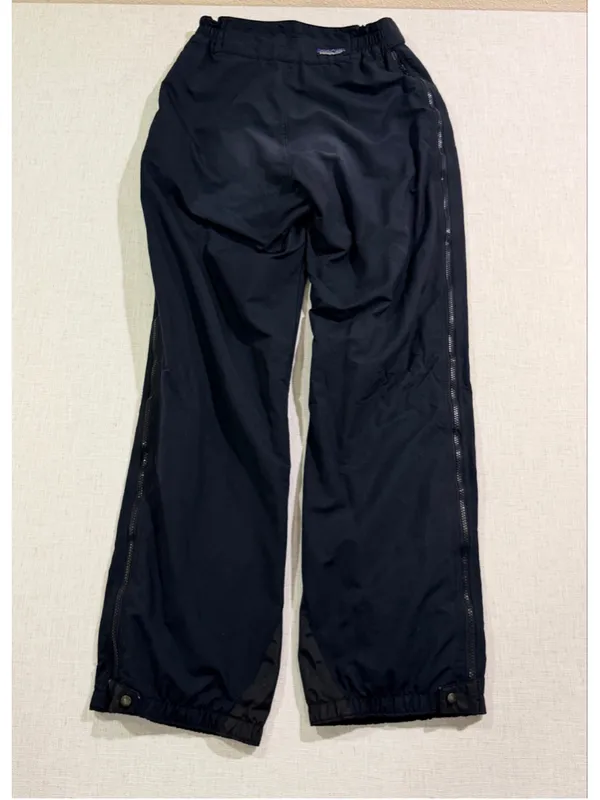 Vintage Patagonia Women’s 12 Full Side Zip Ski Snowboard Shell Pants Black Laven - Image 9