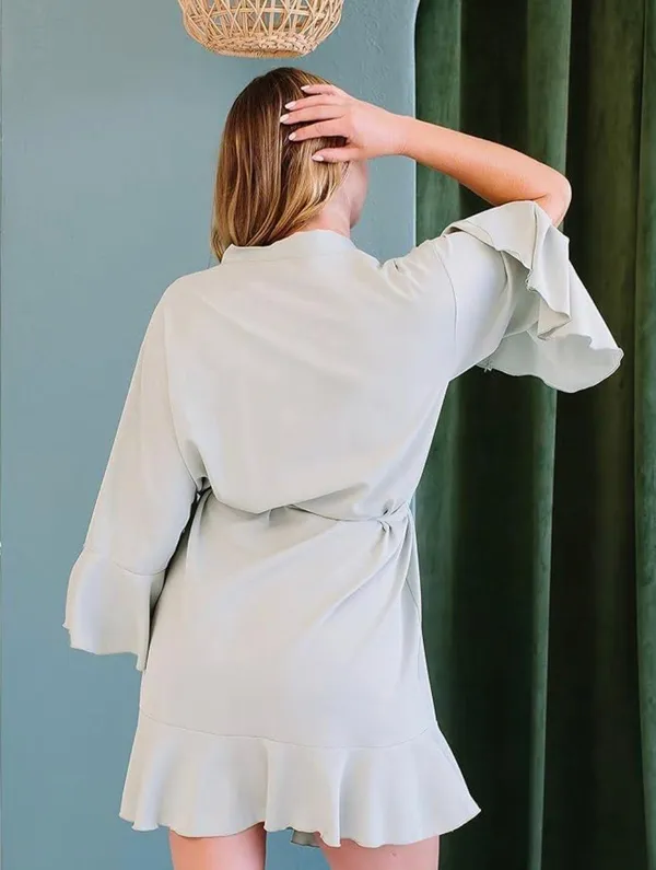 Bridal Robe Green - Image 7