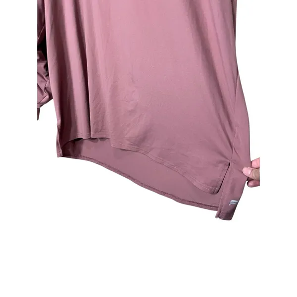 Fabletics Mauve‎ Pink Cinched Arm Long Sleeve Top Size 2X - Image 4