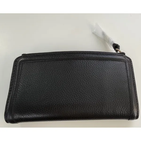 Kate Spade Black Pebbled Leather Zip Slim Bifold‎ Wallet K5613 NWT Gift Classic - Image 3
