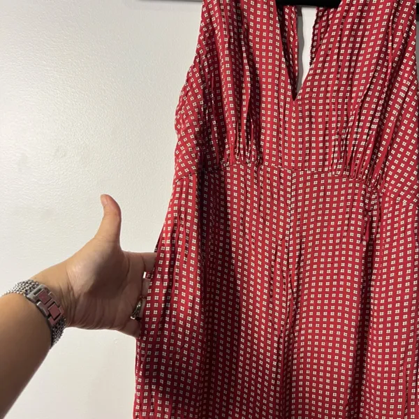 MAEVE Women's Red patterned jumpsuit SIZE 2 - Image 3