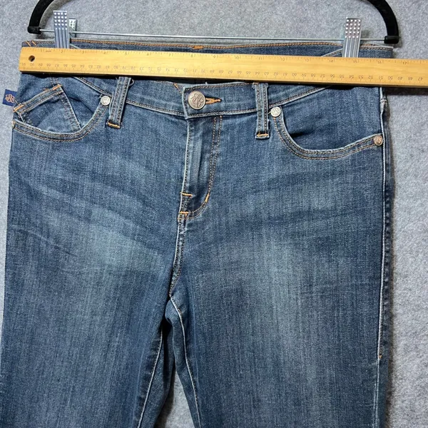 Rock & Republic Kasandra Bootcut Jeans‎ Embellished Pockets Dark Wash Size 12 - Image 2